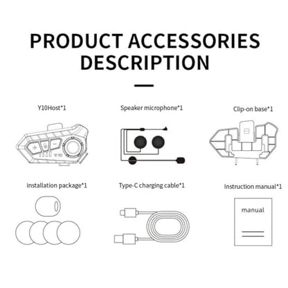 Motorcycle Helmet Bluetooth Headset Speakers with HiFi Sound