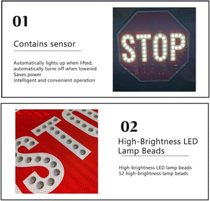 18" LED Stop Slow Paddle