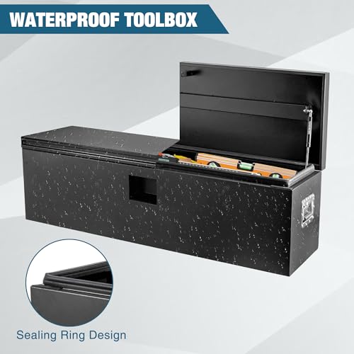Black Steel Truck Bed Tool Box