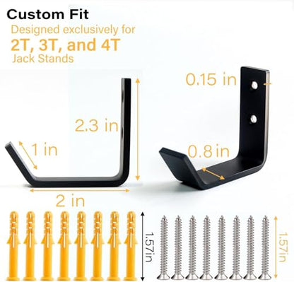 8 Packs Jack Stands Wall Mount Organizer (8 Count)