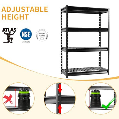 The Atlas 48" W Heavy Duty Garage Shelving Unit Load 12000 Lbs