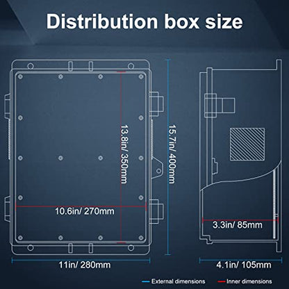 Outdoor Electrical Junction Box with High Power Outlet