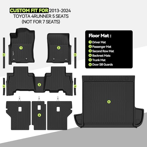 All Weather TPE Floor Mat Set for 2013