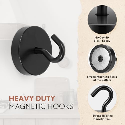 Magnetic Hooks Steel Tube Design for Cruise (10 Count)