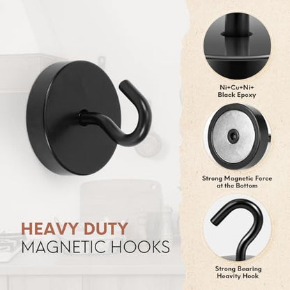 Magnetic Hooks Steel Tube Design for Cruise (10 Count)