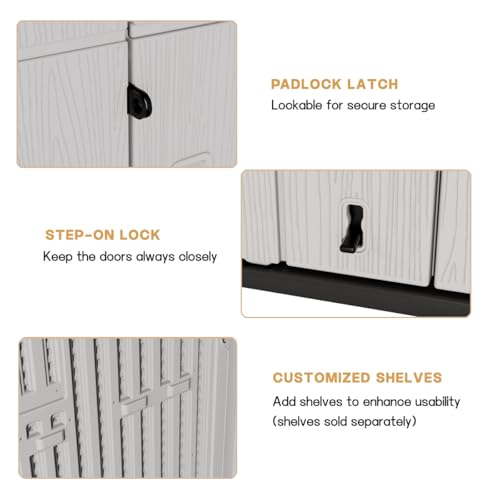 Outdoor Vertical Storage Shed