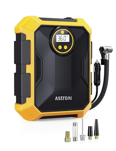 Tire Inflator Portable Air Compressor 12V DC Integrated Storage