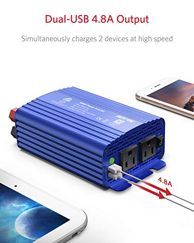 500W Power Inverter for Vehicles DC 12V to AC 110V Car Plug Adapter
