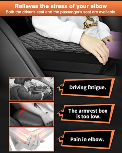 Custom for 2024 2025 2026 Hyundai Santa Fe Center Console Cover Armrest Cover Santa Fe Hybrid Accessories Arm Rest Cushion Pad Leather Middle Console Cover Armrest Seat Box Protector