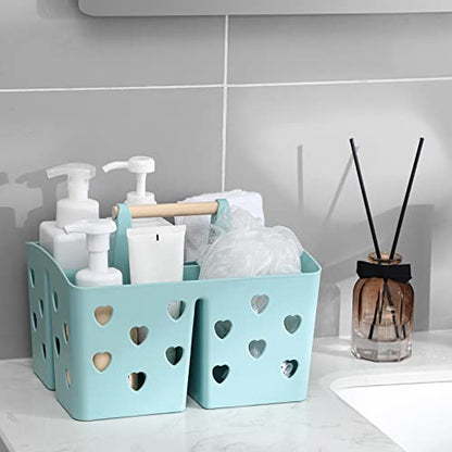 Portable Shower Caddy Plastic Shower Basket Organizer with Handle