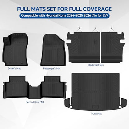 Custom Fit Floor Mats for Hyundai Kona 2024