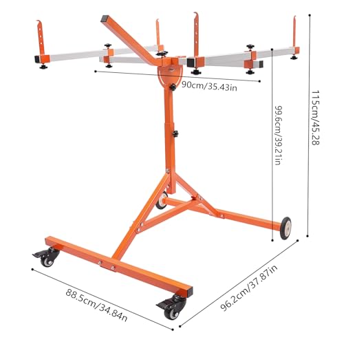 Automotive Rotating Painting Stand Multifunction Freestanding Paint Holder with Wheels for Painting Or Repairing Light Sheet Metal
