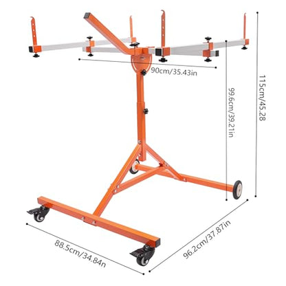 Automotive Rotating Painting Stand Multifunction Freestanding Paint Holder with Wheels for Painting Or Repairing Light Sheet Metal