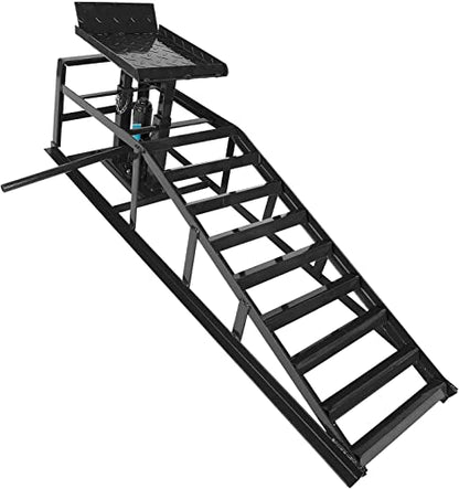 2 Pack Hydraulic Car Ramps 10000lbs 5T 11000lbs Low Profile Car Lift Service Ramps Truck Trailer Garage (2 Count)