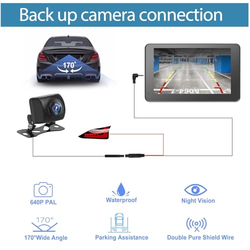 Carplay Screen for Car 7" HD Wireless Portable Car Play Touchscreen Stereo