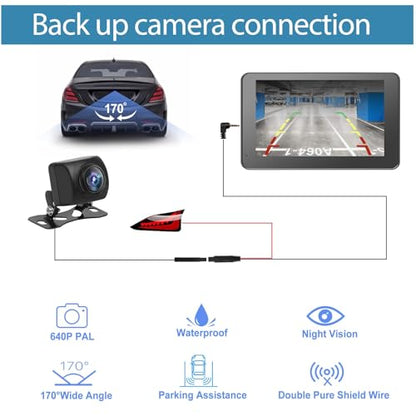 Carplay Screen for Car 7" HD Wireless Portable Car Play Touchscreen Stereo
