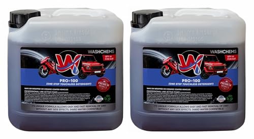ash Chems Pro 100 Touchless One Step Car Wash Detergent Soap Concentrate (256 Fl Oz)