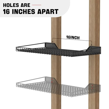 Wall Mounted Storage Shelf for Garage (4 Count)