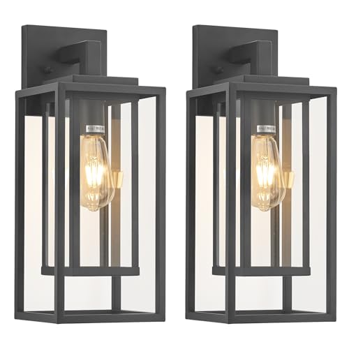 18" Outdoor Wall Light Fixtures Waterproofed Exterior Lantern W (2 Count)