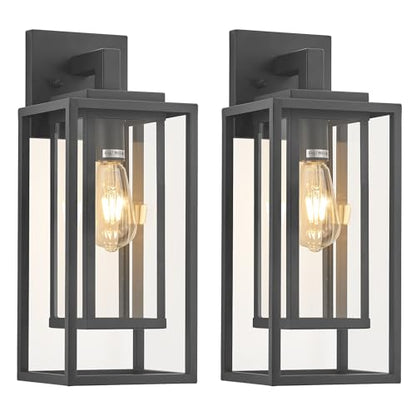 18" Outdoor Wall Light Fixtures Waterproofed Exterior Lantern W (2 Count)