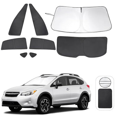 Window Shades for Subaru Crosstrek 2013 2014 2015 2016 2017 Accessorie Car Side Full Windows Rear Triangular Windshield Sun Shade Sun UV Rays & Privacy Protection for Camping (8 Count)