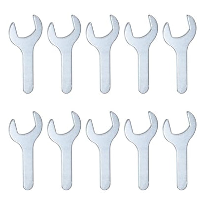 10pcs Small Wrench Open End Wrench 26x100x2.8mm Metric U (10 Count)