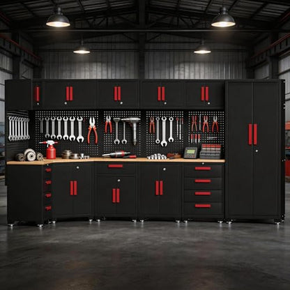 18 Piece Corner Garage Storage Cabinet System (18 Count)