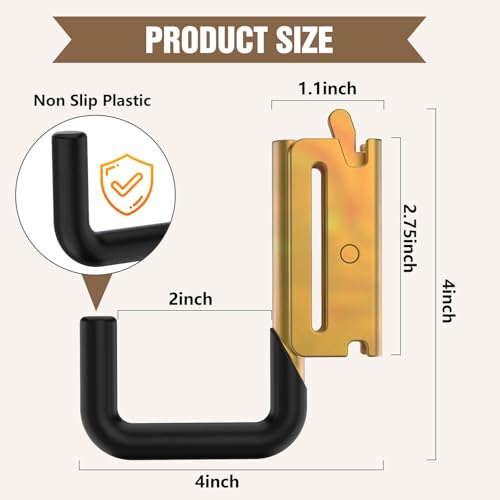 8Pack 2Inch E Track Hooks (8 Count)