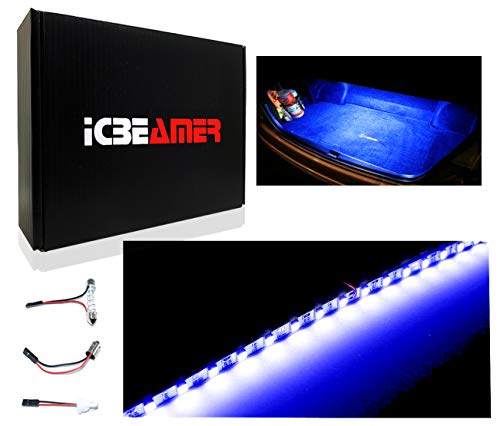 12" High Power Blue 18 SMDs 2835 LED Strip Light Universal Fit Car Trunk Cargo Area or Interior Illumination Cargo Area or Interior Illumination Decoration