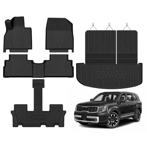 Custom Fit Floor Mats for Kia Telluride 7 Seats 2020