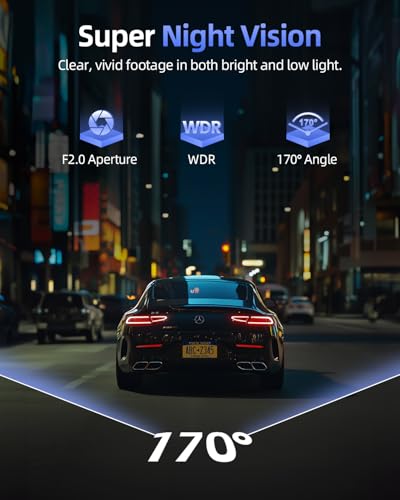 4K Dash Cam Front and Rear
