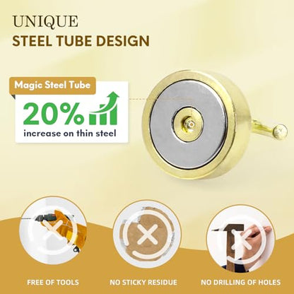 Magnetic Hooks Steel Tube Design for Cruise (10 Count)