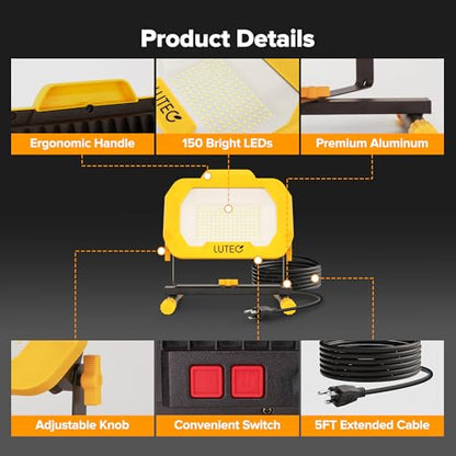 12500 Lumen LED Work Light with Stand