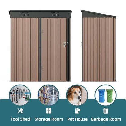 5' x 3' Outdoor Storage Shed