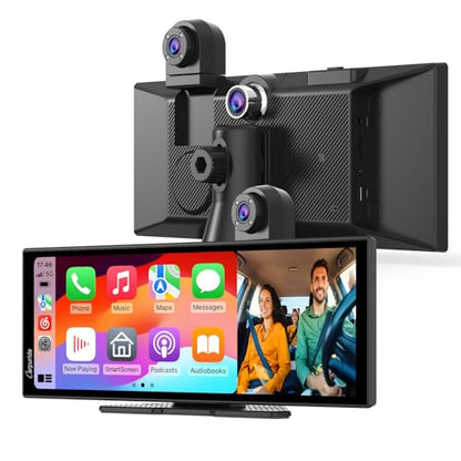 11.26" 125S CarPlay Android Auto Screen with Triple Dash Cam