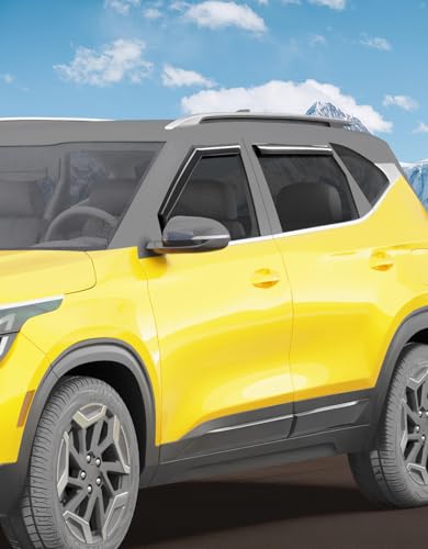 in Channel Window Visors Rain Guards for Kia Seltos 2021