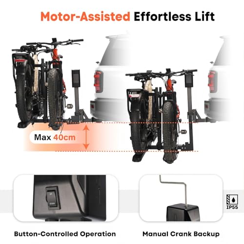 CyberRack E2 Electric Hitch Bike Rack