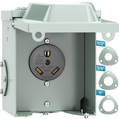 30 Amp RV Power Outlet Box