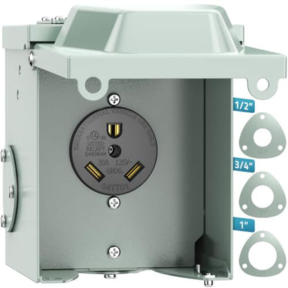 30 Amp RV Power Outlet Box