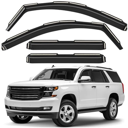 Window Deflectors Smoke Tinted in (4 Count)