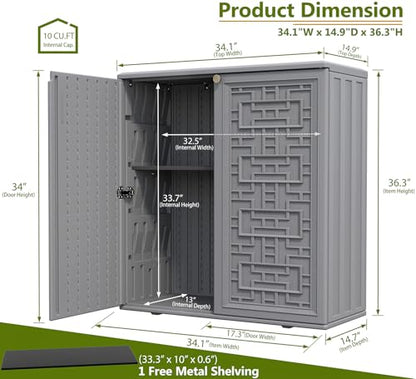 HDPE Outdoor Storage Shed