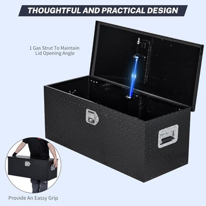 Heavy Duty Aluminum Truck Tool Box Waterproof Lockable Storage Toolbox for Pickup Beds
