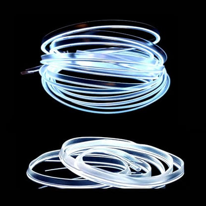 El Wire White Interior Car LED Strip Lights