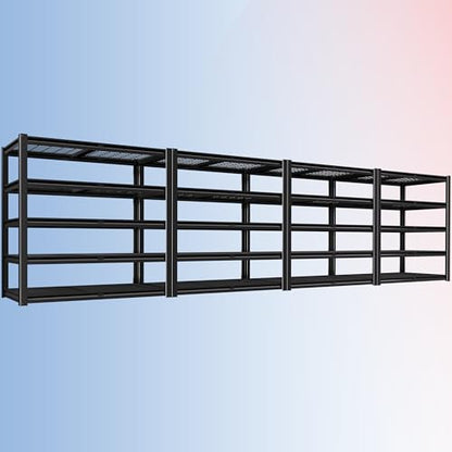 48" W X 24" D X 72" H 5 Tier Heavy Duty Garage Shelving (4 Count)