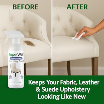 Non Toxic Fabric Protector Spray for Upholstery & Furniture (24 Fl Oz)