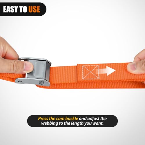 Motorcycle Tie Down Straps 1.5”×8’ for Securing Dirtbikes ATV UTV (2 Count)