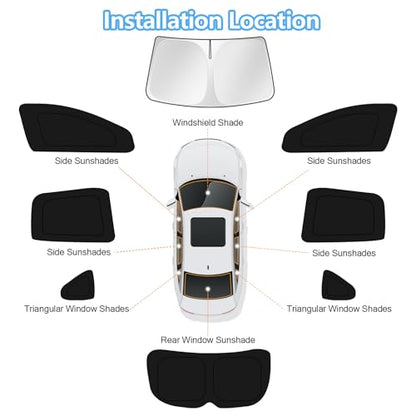 Car Window Shades for Nissan Murano 2015 (8 Count)