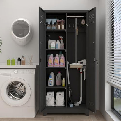 Broom Closet Storage Cabinet