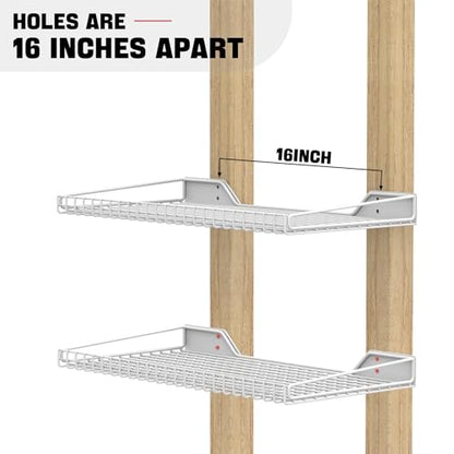 Wall Mounted Storage Shelf for Garage (2 Count)