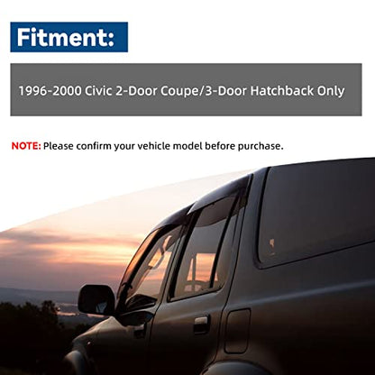 2pcs Window Visors Rain Guards for 1996